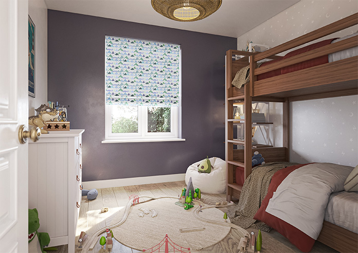 Cloudy Peaks, Icicle - Twist&Fit Roman Blind - Image 6